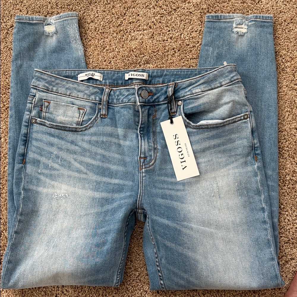 Vigoss Faded Blue Denim Jeans